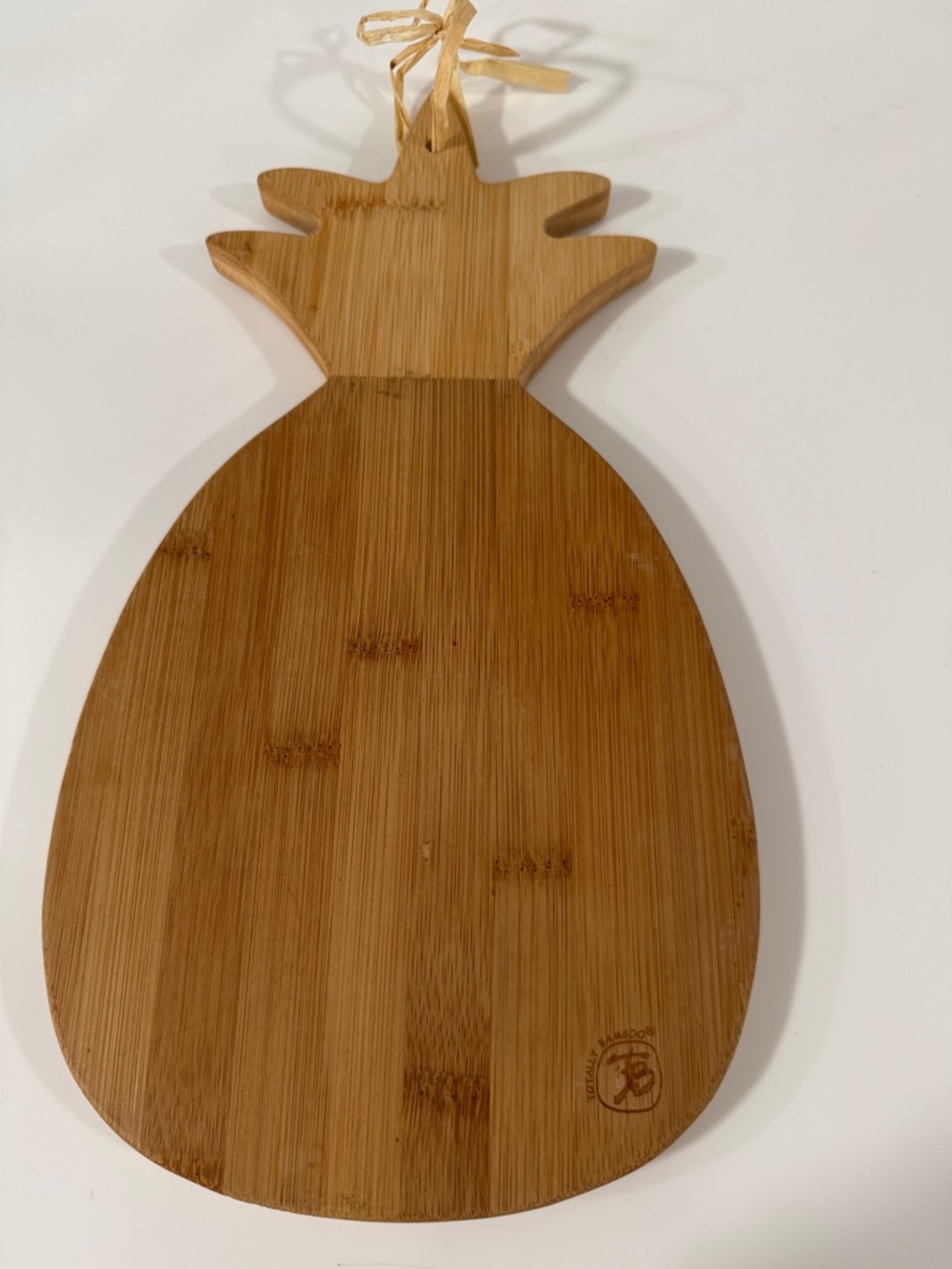 Totally Bamboo Round Bamboo Serving Board with Engraved Logo